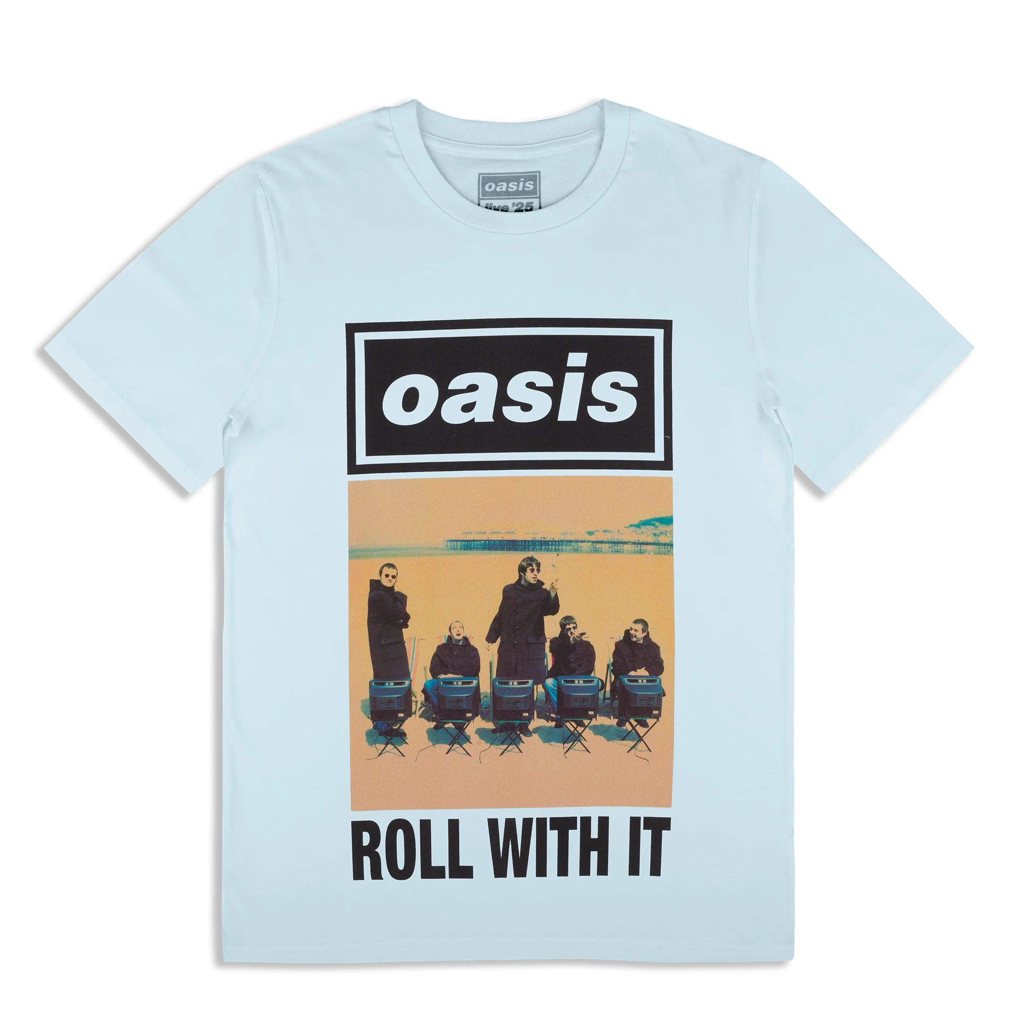 Roll With It Single Cover T-shirt Blue